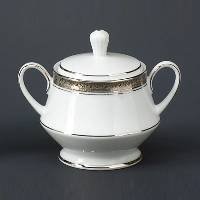 Noritake Crestwood Platinum Sugar Bowl with Cover