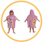 Lazytown Stephanie Pink Hooded Poncho Bath Beach Towel