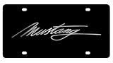 Mustang Script License Plate