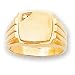 14k Diamond signet ring - Size 10