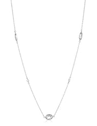 Freida Rothman Belargo Jewelry "MERCER" Long Raindrop Station Wrap Necklace