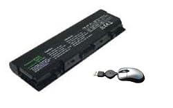 Replacement Battery for select Dell Model Laptops Notebooks / Compatible with Dell 1520, Inspiron 1520, Inspiron 1521, Inspiron 1720, Inspiron 1721, Vostro 1500, Vostro 1700, 312-0504, 312-0513, 312-0518, 312-0520, 312-0575, 312-0576, 312-0577, 312-0589, 312-0590, 312-0594, 312-0595, 451-10476, 451-10477, FK890, FP282, GK479, GK479, GR995, KG479, NR222, NR239, TM980 ( 6 Cells, 4400 Mah ) - Includes Mini Optical Mouse with Retractable USB cord