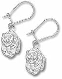 Montana Grizzlies 1/2" Bear Dangle Earrings - Sterling Silver Jewelry