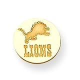 14K Detriot Lions Tie-Tac w/Lion & Name