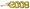 2009 Year Charm, Gold Plated Silver