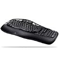 Logitech Cordless Wave Keyboard Tastatur schnurlos 105 Tasten MS WXP D Schwarz