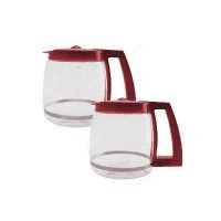 Cuisinart DGB-500RRC-2PK Coffeemaker 12 Cup Carafe, Red, 2 PACK