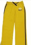 Corona Crown Print Ladies Gold Knit Yoga Pants