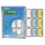 TABBIES / Legal Exhibit Labels, Exhibit, 1-5/8x1, White / TAB58092 / Sold as 252 Per Pack / Mfr Part # 58092