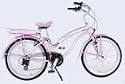 GreenLine Ladies 24" Electric Beach Cruiser 43 Inch Wheelbase