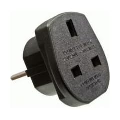 Reise adapter GB/UK Buchse auf Schuko Stecker