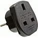 Reise adapter GB/UK Buchse auf Schuko Stecker