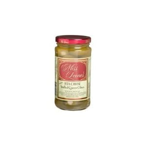 Miss Leone's Feta Cheese Stuffed Gourmet Queen Spanish Green Olives Net Wt 12 oz. by Miss Leone's