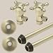 Mountain Plumbing Products 1/2 in. Compression x 3/8 in. O,D, Compression Cross Handle Lavatory Angl