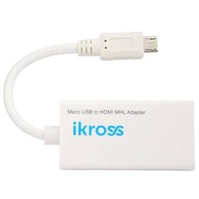 iKross Micro-USB to HDMI MHL Adapter - The MHL Micro USB male to HDMI female adapter is ideal for connecting your Tablet Smartphone or other MHL enabled device to an HDMI TV using your HDMI cable.