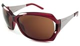 Valentino Sunglasses - VA 5557/S / Frame: Red/Ruthenium Lens: Dark Brown