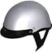 Motorcycle Half Helmets Beanie Helmet 100Silver