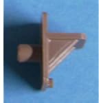 Shelf Support Plastic Tan 1/4" peg 60/bag 11811T