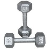 10 lb. Hex Dumbbells (Pair)