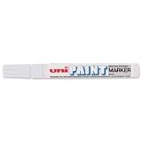 Brand New. uni Paint Marker Bullet Tip Medium Point Px20 Line Width 2.2-2.8mm White Ref 9001927 [Pack 12]