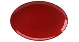 Waechtersbach Rimmed Oval Platter, Cherry