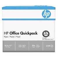 HP Office QuickPak Paper - 2,500 sheets, 8 1/2" x 11" 20 lb