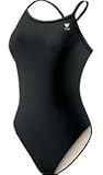 TYR Sport Girls' Solid Diamondback Swim Suit,Black,26
