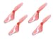 Four (4) Replacement Red Tail Props (Qty 4) for Mini Infrared Remote Control Electric Helicopter