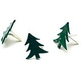 Painted Metal Paper Fasteners, 50/Pkg: Dark Green