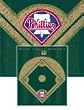MLB Diamond Fleece Blanket/Throw Philadelphia Phillies - Team Sports Fan Shop Merchandise