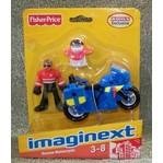 Imaginext Rescue Team Rescue Motorcycle Exclusive Figure and Vehicle Set