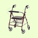 Graham Field Walkabout Four-Wheel Hemi Rollator Blue