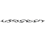 MUTED TRIBAL Arm Band Temporary Tattoo 1.5x9