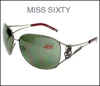 21nFBveqBeL Miss Sixty Sunglasses MX637S 08A Metal Rhinestones Gun