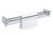 ZACK 40144 FRESCO Doppel-Handtuchstange, 63 cm