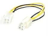 StarTech.com ATX12V 4 Pin P4 CPU Power Extension Cable - Power extender - 4 pin ATX12V (M) - 4 pin ATX12V (F) - 20 cm