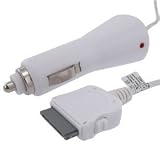 White Premium Rapid Car Charger (with IC CHIP) for Apple iPhone i-Phone 3G + Lanyard Gift