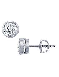 Platinum : Round Diamond Stud Earrings â€" 1.50 CT. TW.