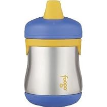 Thermos Foogo Leak-Proof SS 7 Ounce Sippy Cup, Blue, 9 Months