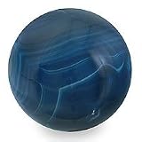 Blue agate crystal ball