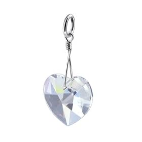 Buy Clear Swarovski Crystal Heart Pendant Charm by Gem Avenue