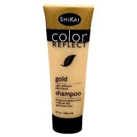 Color Reflect Gold Shampoo - Brings Out Golden Tones, 8 oz,(Shikai)
