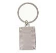Men's Key Ring Fob Plated in Rhodium - Great Gift