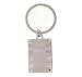 Men's Key Ring Fob Plated in Rhodium - Great Gift