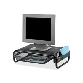 Sparco Stand,Mntr/Prtr,Mesh,Blk