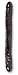 Doc Johnson Veined Double Header 18-Inch Black