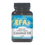 Certified Organic Coconut Oil 1,000 mg 60 Sgels by Swanson EFAs