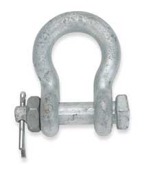 Dayton 2MWR1 Safety Pin Shackle, Body, 1500 Lb, 1/4 In
