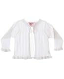 GT White Pointelle Cardigan
