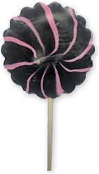 Black & Pink Psychedelic Lollipop - 2.5 oz , (2 Count)